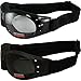 Global Vision Eliminator Black Frame Dirt Bike Padded Motorcycle Goggles Clear & Super Dark Lens