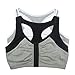 Fruit of the Loom Women's Front Close Racerback (Pack of 2), White Grey/black Grey, 46 (US Size) (US Size)