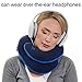 BCOZZY Chin Supporting Travel Pillow- Unique Patented Design Offers 3 Ergonomic Ways to Support The Head, Neck, and Chin When Traveling and at Home. Fully Washable. Large, Green