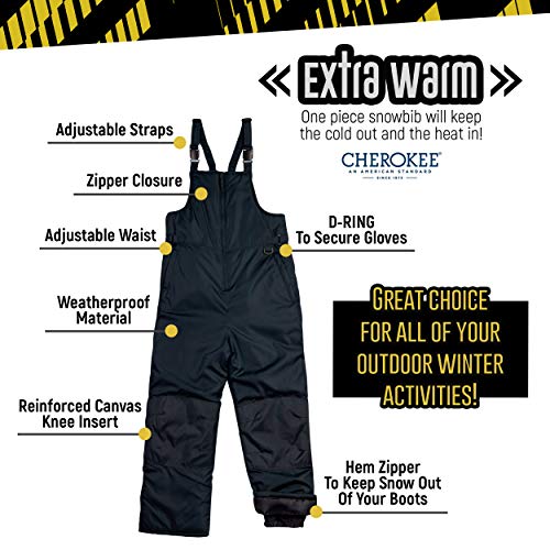 image for Cherokee Mens Insulated Water Resistant Ski Snowboard Snowbib Overall 