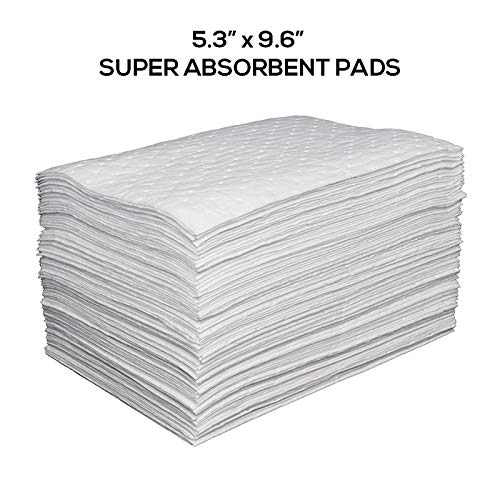 Super Absorbent Disposable Gelling Pads for Bedside Commode Liners and Bed Pans for Easy Clean-up and Order Elimination. Can be Used for Urine Bag Absorption. Liquids solidify in Seconds!