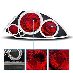 AmeriLite Black Replacement Brake Taillights Set