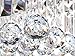 Siljoy Modern Crystal Chandelier 10-Lights Rectangular Flush Mount Pendant Ceiling Light Fixture Rectangle K9 Crystal Raindrop Chandelier for Dining Living Room Kitchen Island L47'' x W10'' x H10'