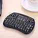 iPazzPort Mini Wireless Keyboard with Touchpad for PC/Android TV Box/PS3 and HTPC, 2.4 Ghz, Black