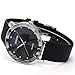 SINOBI Crystal Elegant Men's Women Black Quartz Leather Wrist Quartz Watch Gift SNB021