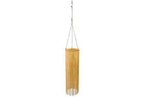 EONBES Tassel Windsock, Ribbon Wind Streamer for Outdoor and Indoor Decorations, 37.5-Inch (Gold)