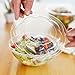 50-Pack 32oz Plastic Disposable Salad Bowls with Lids - Eco-Friendly Clear Food Containers - Extra-Thick Materials - Portable Serving Bowl Set to Pack Lunch - Super Strong Seal To Preserve Freshness