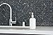 2 Pack, 16 oz. Liquid Soap Dispenser with Polished Pump, BONUS PUMP included, Refillable Round Clear Glass Bottle, Perfect for Liquid Soap, Essential Oils and Lotions, By California Home Goods