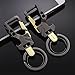 KESTAR Bottle Opener Key Chain, Car Key Chain Key Ring Business Keychain for Men (with 2 Extra Key Rings), Black