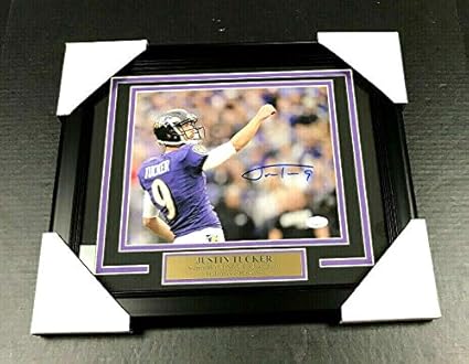 justin tucker autographed jersey