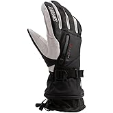 Swany Women's X-Calibur Sports Insulated Warm Durable Breathable Flexible Waterproof Leather Winter Ski Gloves