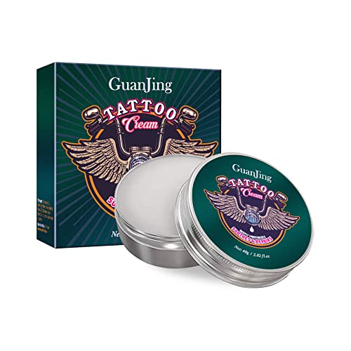 GUAN JING Tattoo Soothes & Repairs Cream,Healing Damaged Skin, Fresh Tattoo Aftercare 2.02 Oz 40g