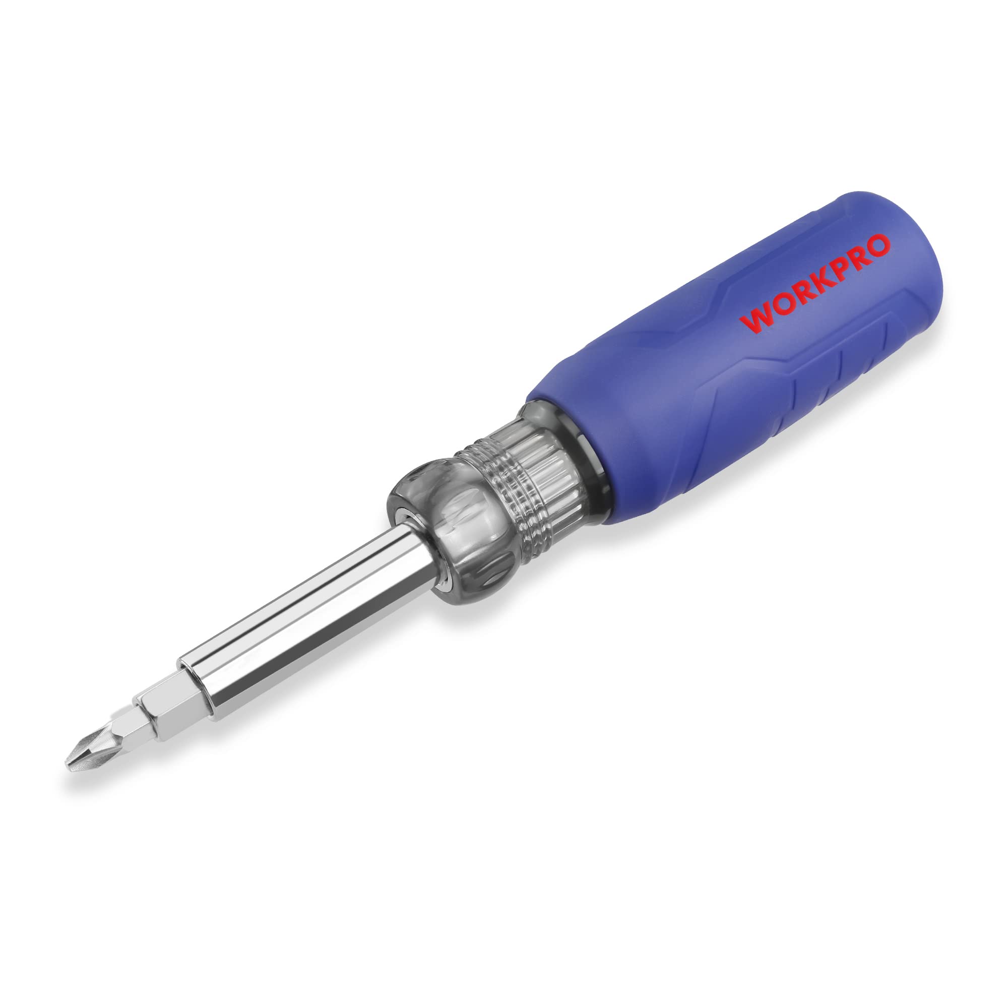 Photo 1 of WORKPRO 11-in-1 Screwdriver/Nut Driver Set Tool Comfort Grip, All in One Multi-bit, Portable Screw-driver, 8 Bits (Philips/Slotted/Torx/Square), 3 Nut Driver Sizes