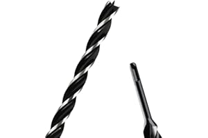 WOBLLMX 3/4" x 18" Auger Drill Bit with SDS Plus Shank for Wood,Tri Flute Ship Auger Long Drill Bit for Soft and Hard Wood,Tree Stump,Plastic,Drywall and Composite Materials