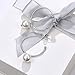 LEKANI Hoop Earrings 925 Sterling Silver Drop Dangle Circle Endless Lightweight Design Jewelry Gifts Embellished Crystals from Swarovski for Women (Pearl)