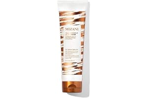 Mizani 25 Miracle Leave-In Curl Cream - Anti-Frizz Heat Protectant, Adds Lightweight Moisture & Softness, With Coconut Oil, For Natural & Curly Hair