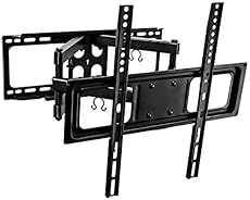 Mount-It! Tilt Swivel TV Wall Mount 32"- 55" LCD LED Plasma TV Flat Screen with VESA 200x200, 400x400, Full Motion Articulating Dual Arm Mount 88 Lbs Capacity (MI-3990)