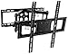 Mount-It! Full Motion TV Wall Mount | Dual Arm Articulating TV Mount | Low Profile Flat Screen Bracket with Tilt and Swivel | Fits 32-55 Inches TV, VESA Compatible up to 400 x 400mm | 88 Lbs Capacity