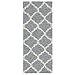 Indoor Moroccan Trellis Design Jute Back 2x5 Soft Shag Runner Rug for Hallway, Entryway, Kitchen, Living Room, Bedroom, Bathroom, 2' x 5', Gray