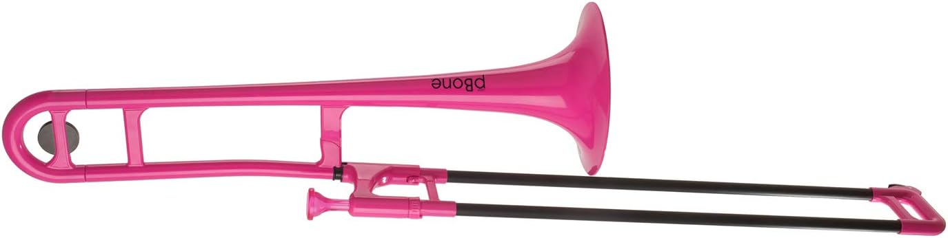 pBone 700648 Trombone with Mouthpiece and Bag, color pink