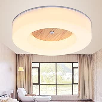 UseEasy Creative Dormitorio Cálida Luz De Techo De Madera Nórdica