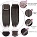 Wingirl Straight Remy Human Hair Bundles with Closure （14 16 18+12inch）Soft 8A Brazilian Hair 3 Bundles With Closure Natural Black Color