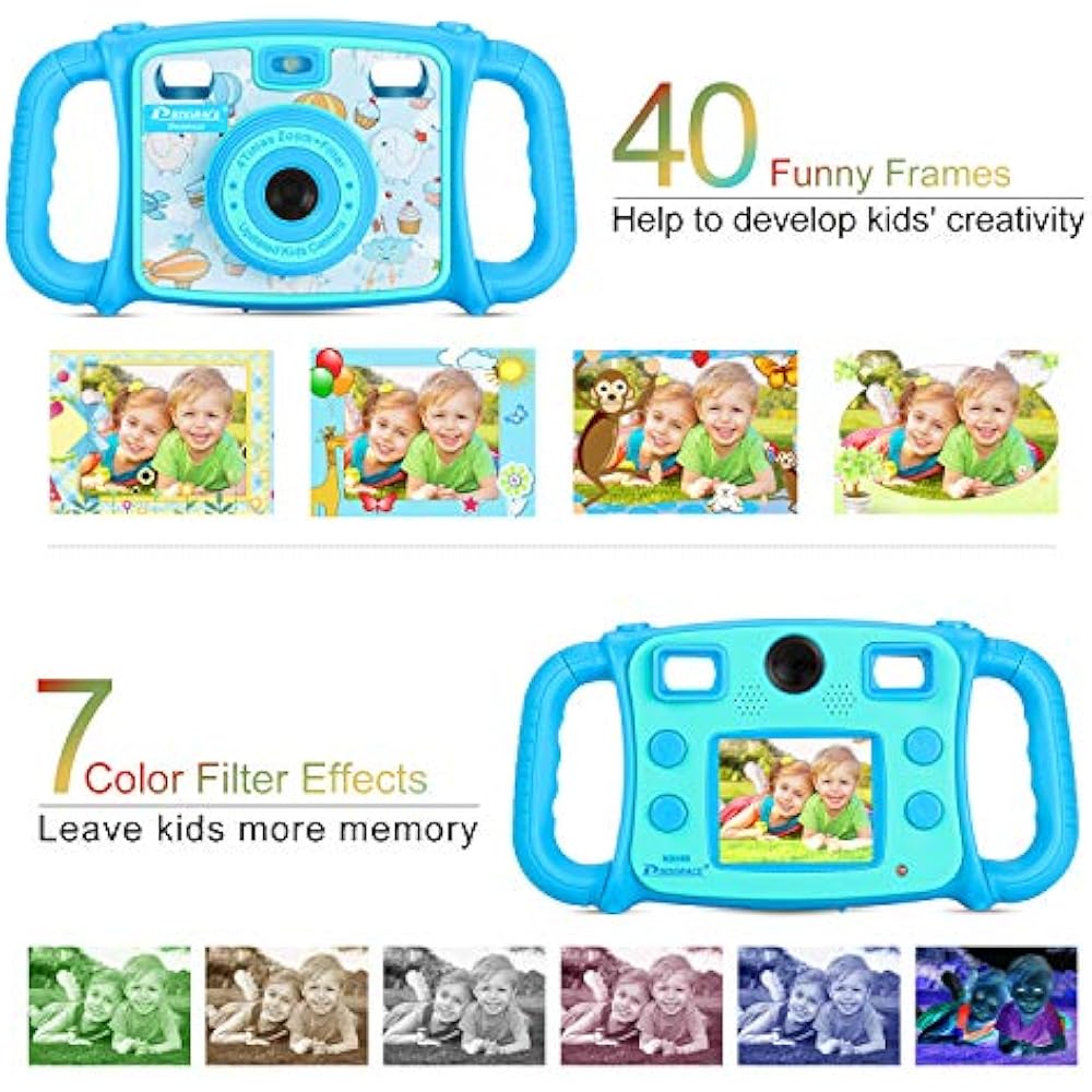 Prograce Cameras & Camcorders Kids Dual Selfie 1080P HD Video Recorder