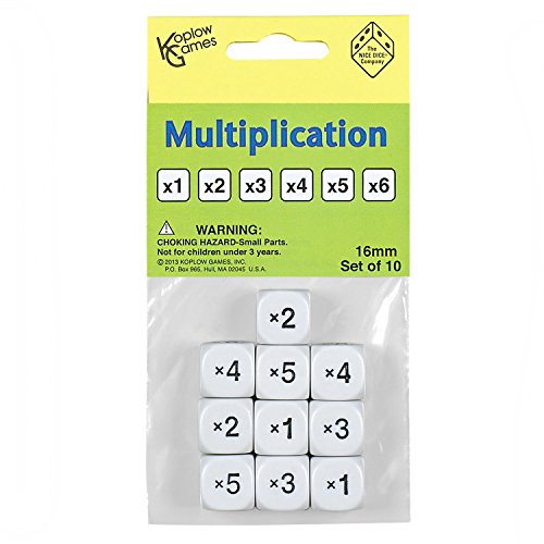 Koplow Games Multiplication Dice Classroom Accessories