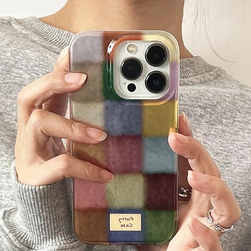 Photo 1 of Compatible for iPhone 15 Pro Case for Trendy Aesthetic Cute Colorful Slim Protective Shockproof Case for Women Girls