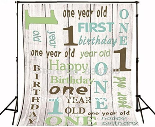 Customized Photo Backdrops One Year Old Happy Birthday Photography Background Baby First Birthday Photographic Backdrop 050-J
