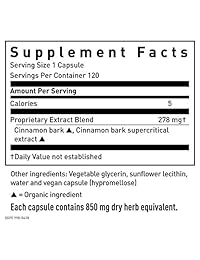 Gaia Hierbas corteza de canela líquido phyto-capsules, 120 count