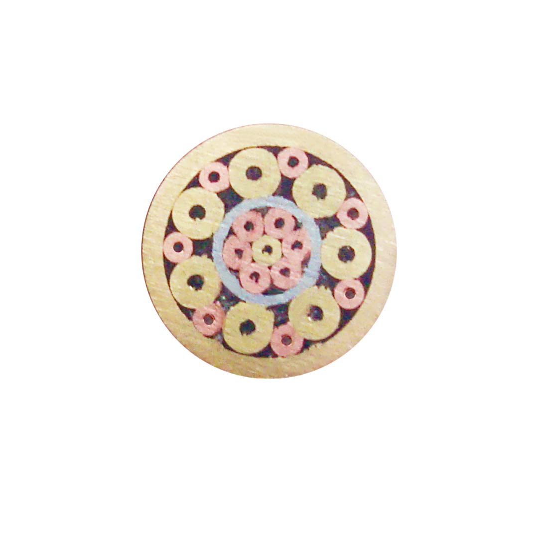 Danuland Mosaic Pins for Knife Handle Custom Knives Blank Scales Grips Blades, Brass Copper Stainless Steel for EDC Folding Pocket Knives Pin, 9.5cm (6mm)