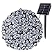 Joomer Solar Christmas Lights 72ft 200 LED 8 Modes Solar String Lights Waterproof Solar Fairy Lights for Christmas Decorations (White)