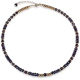 Sol N Touch Elegance Series Gemstone Necklace & Bracelets for Women - Cute Gifts for Women & Teens - Steel Jewelry Wire Cable