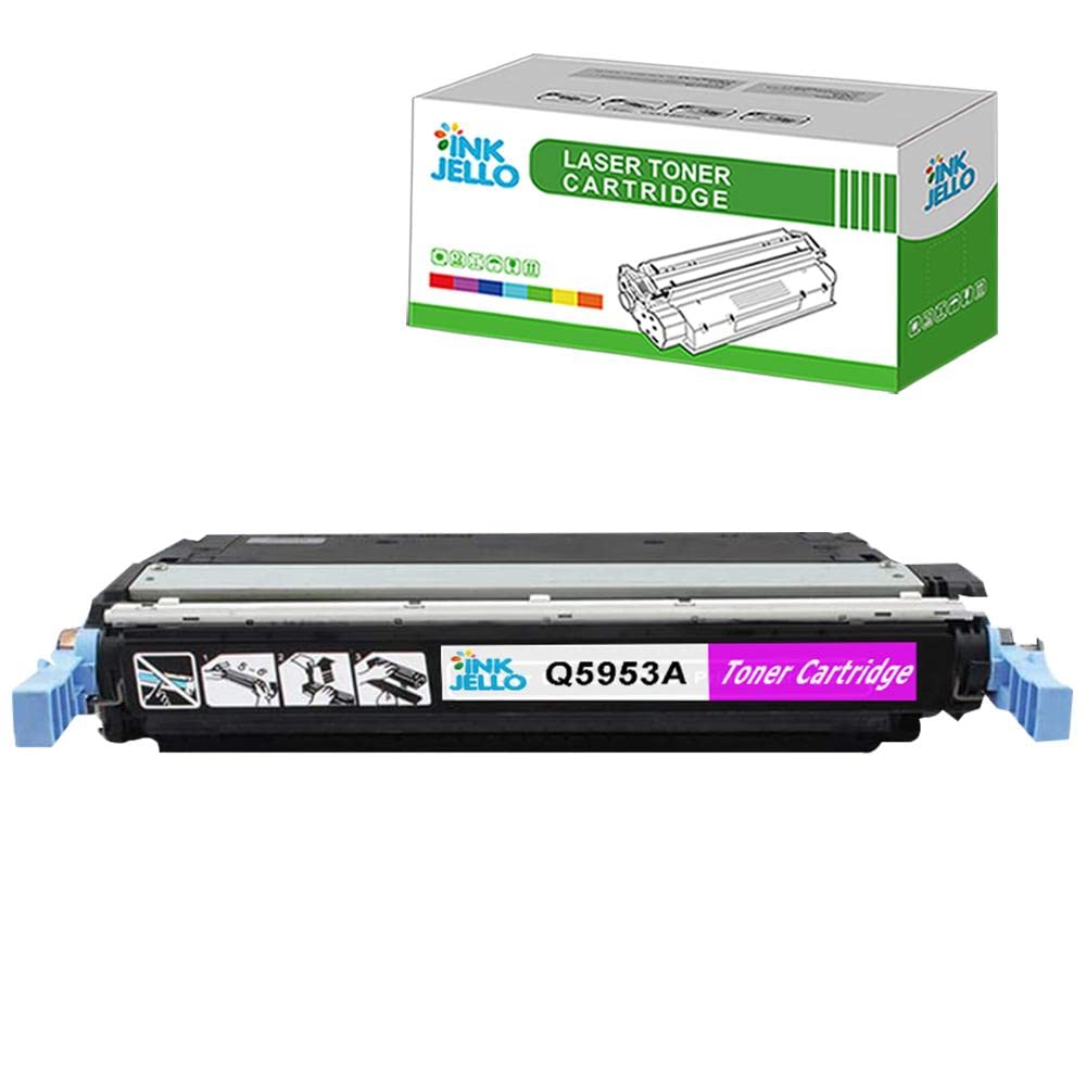 InkJello Remanufactured Toner Cartridge Replacement for HP Colour LaserJet 4700 4700dn 4700dtn 4700n 4700ph+ Q5953A (Magenta)
