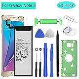 HDCKU Note 5 Battery Replacement Kit for Samsung Galaxy Note 5 EB-BN920ABE Battery N920V N920A N920T N920P N920R4 N920F N920I N920W8 with Repair Tools and Instruction Manual (24 Month Warranty)