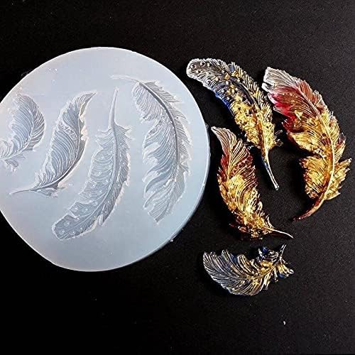 Mixed Media - Shiny Feather Silicone Mold, Resin Mold, Mold For Resin