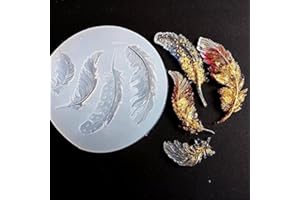 DIY STENCIL Shiny Feather Silicone Mold, Resin Mold, Mold For Resin