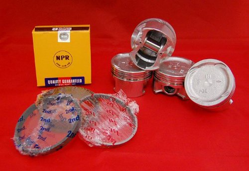 Piston & Rings Set For 96-00 Honda Civic Del Sol 1.6L D16Y5 D16Y7 D16Y8 – OE Replacement