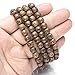 Jovivi 8mm Mala Bead Natural Wood 108 Prayer Beads Meditation Link Wrist Wrap Bracelets Necklace Elastic