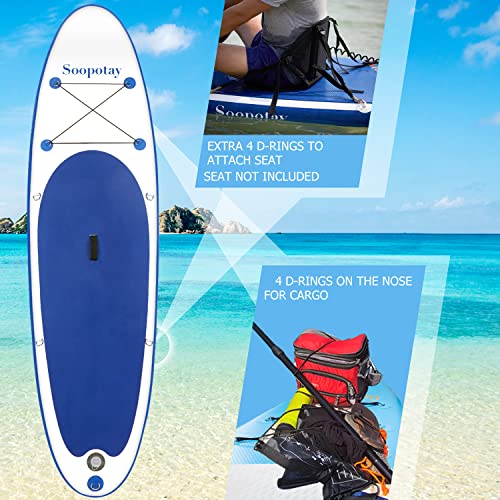 Soopotay Paddle Board 18lbs, Stand Up Paddleboard Inflatable 10' x 32