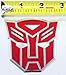 Transformers Autobots Aluminum Large Emblem in Red