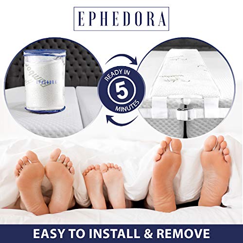 EPHEDORA 10" Extra Wide Bed Bridge Connector Twin to King Converter