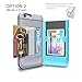 iPhone 6S Plus Case, TORU [iPhone 6S Plus Wallet Case Pattern Marble] Dual Layer Hidden Credit Card Holder ID Slot Card Case with Mirror for iPhone 6S Plus/iPhone 6 Plus - White Marble