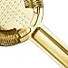 Double Cocktail Jigger Bell Jiggers Stainless Steel Seamless 1&2 OZ Measuring Jigger by Homestia, Gold