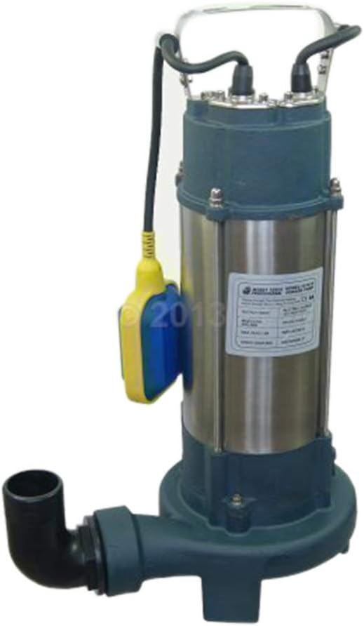 KATSU 1300W Heavy Duty Electric Submersible Sewage Dirty Waste Water Pump 300L/Min with Sthredding Cutter Blade and Float Switch for Garden Irrigation Flooded Cellars Tub Pond Swimming Pool 151615
