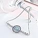 Evil Eye Cubic Zirconia Crystal Chain Bracelet Expandable Wire Bangle Bracelet for Gift