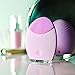 FOREO LUNA Face Exfoliator Brush and Silicone Cleansing Device for Sensitive/Normal Skin, Pink