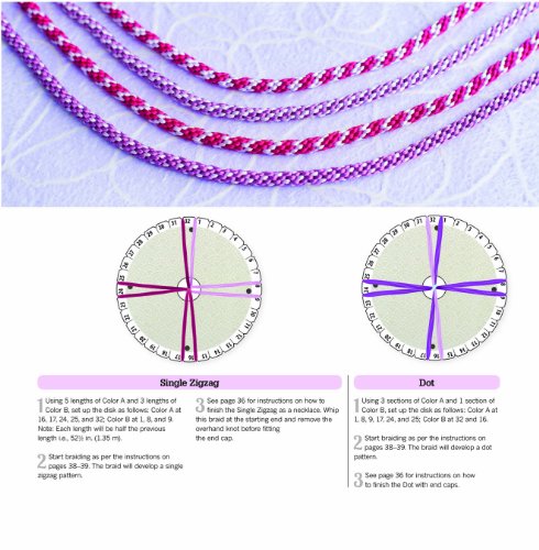 Twist, Turn & Tie 50 Japanese Kumihimo Braids: A Beginner's Guide to Making Braids for Beautiful Cord Jewelry - Thumbnail 4
