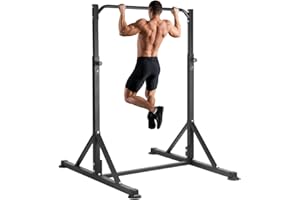 ONETWOFIT Pull Up Station, Power Tower Adjustable Pullup Bar Free Standing, Heavy Duty Multifunction Strength Training Pull Up Bar, Gym Workout Fitness Equipment Chin up Bar for Home Outdoor, 440LBS Capacity